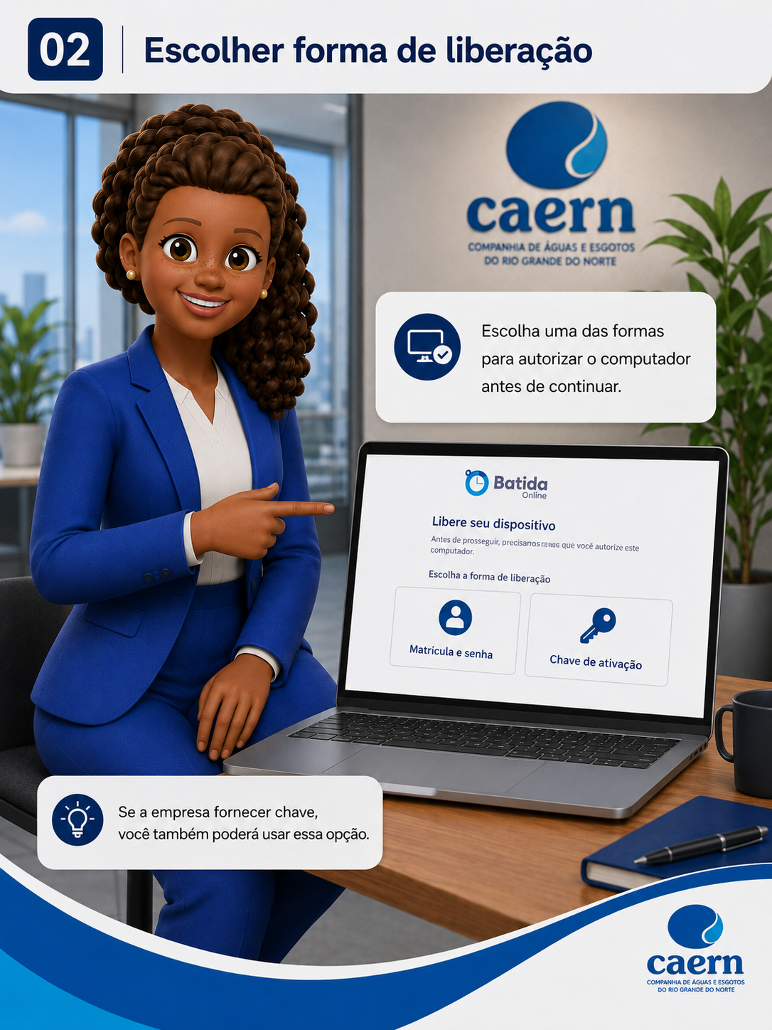Escolher forma de liberação da Batida Online