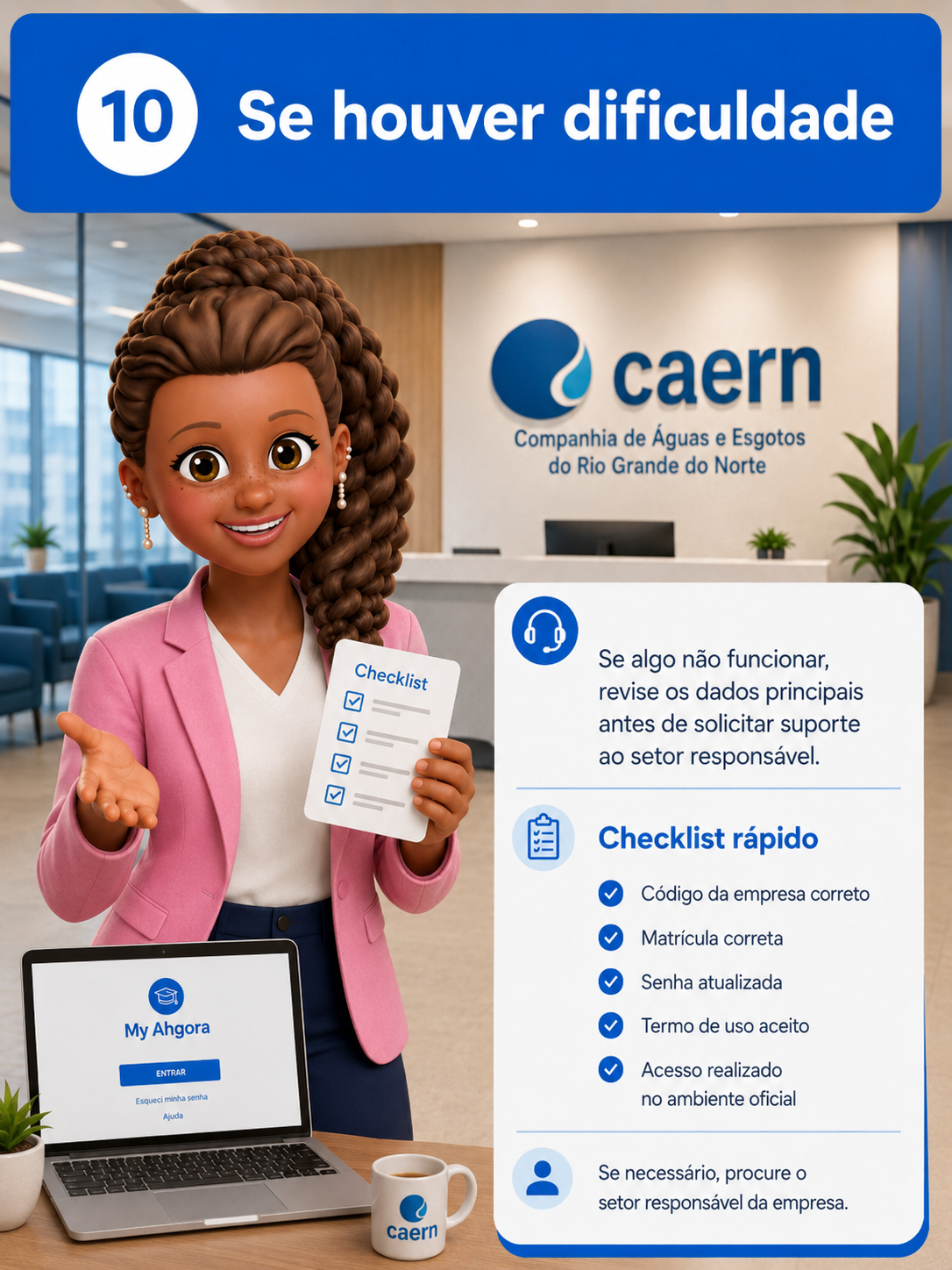 Se houver dificuldade - My Ahgora App