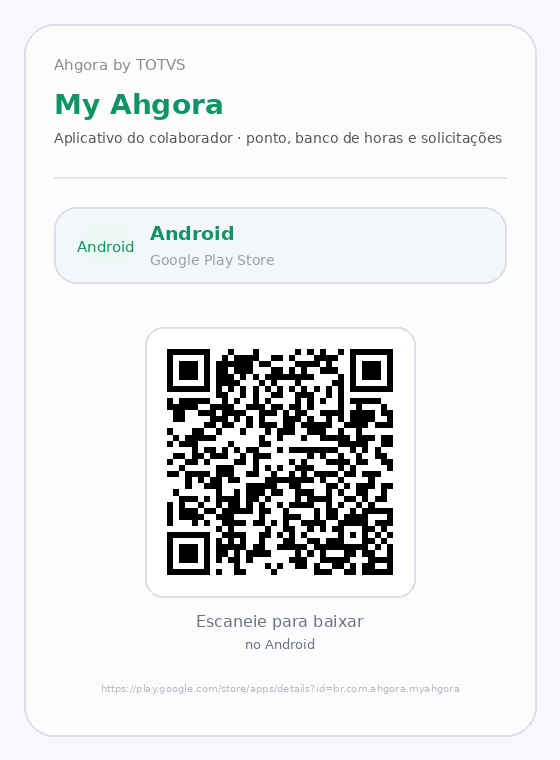 QR Code do My Ahgora para Android